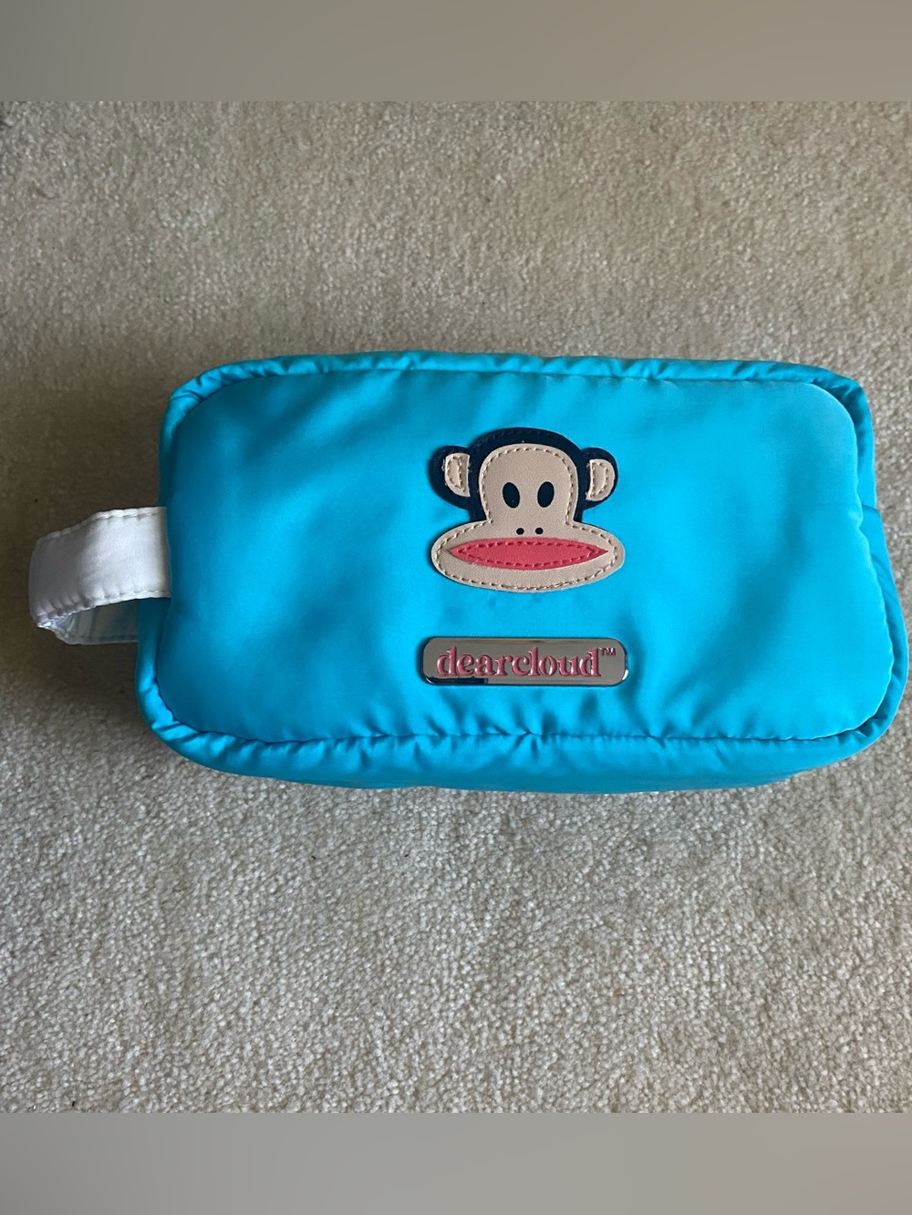 Dearcloud Paul Frank Julius Monkey Cosmetics Makeup Puffy Travel Bag Blue